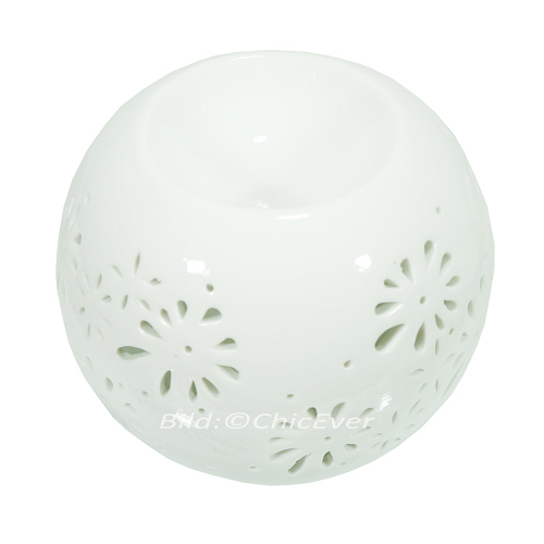 2x Duftlampen Keramik Aromalampen Duftstövchen weiss 4176